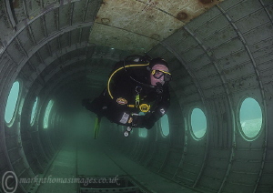Plane fuselage, Capernwray. by Mark Thomas 